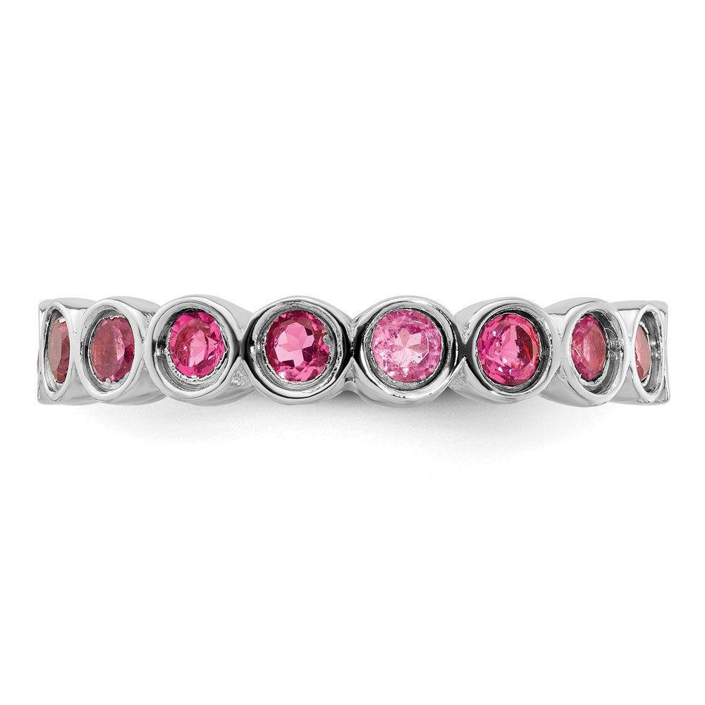 Stackable Expressions Pink Tourmaline Ring in Sterling Silver