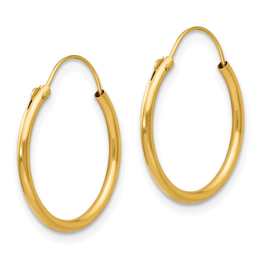 Madi K Hoop Earrings in 14k Yellow Gold