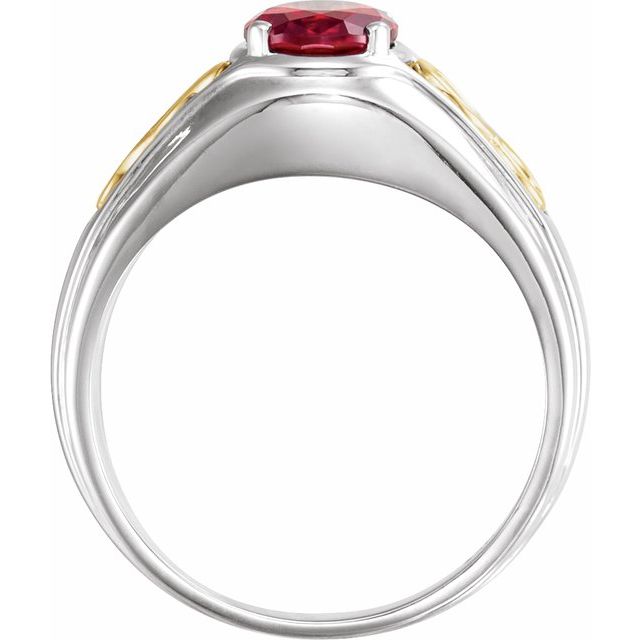 Lab-Grown Ruby Infinity Ring
