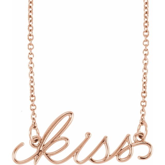 "Kiss" 16.5" Necklace