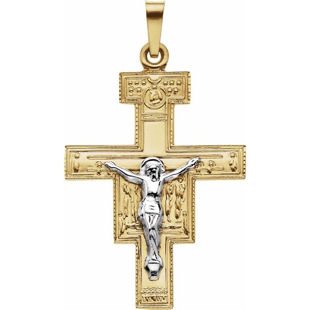 33x25mm San Damiano Crucifix Pendant