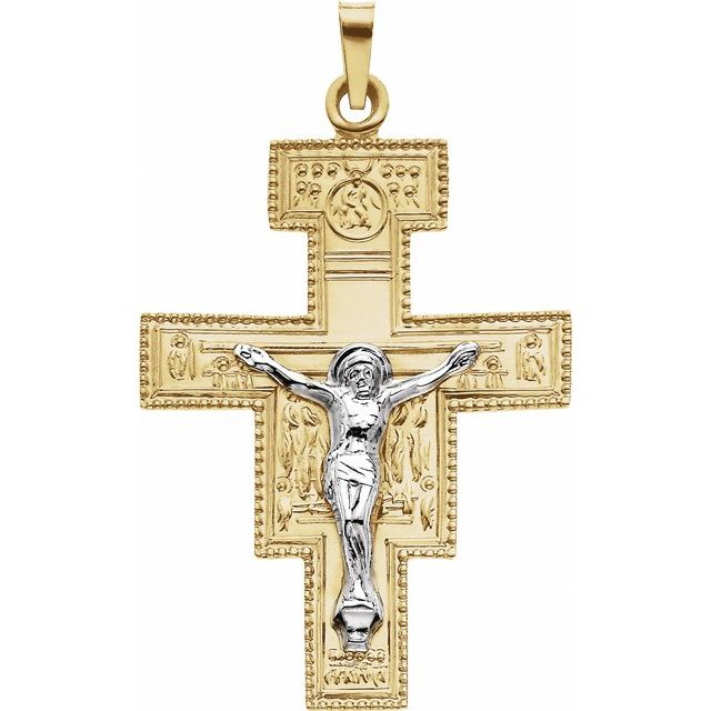 33x25mm San Damiano Crucifix Pendant