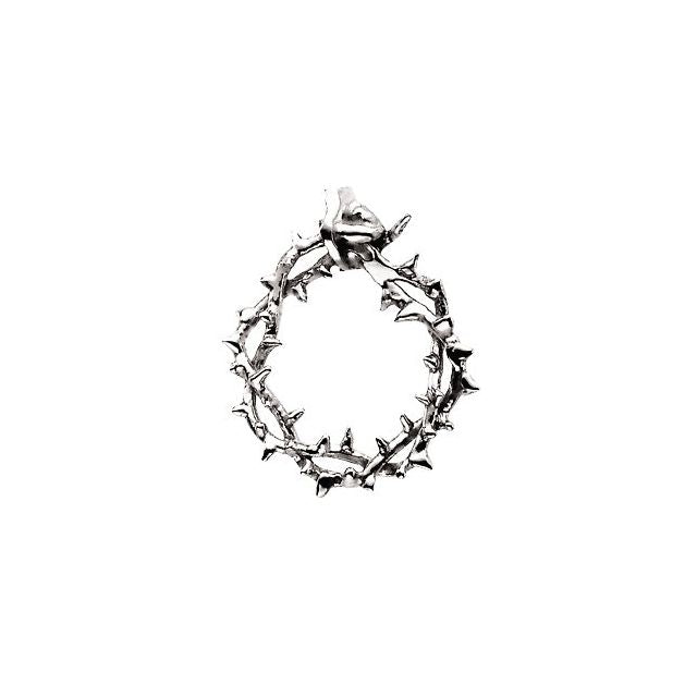28.25x23.5mm Crown of Thorns Pendant