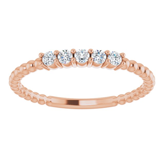 Round 1/6 CTW Lab-Grown Diamond Stackable Ring