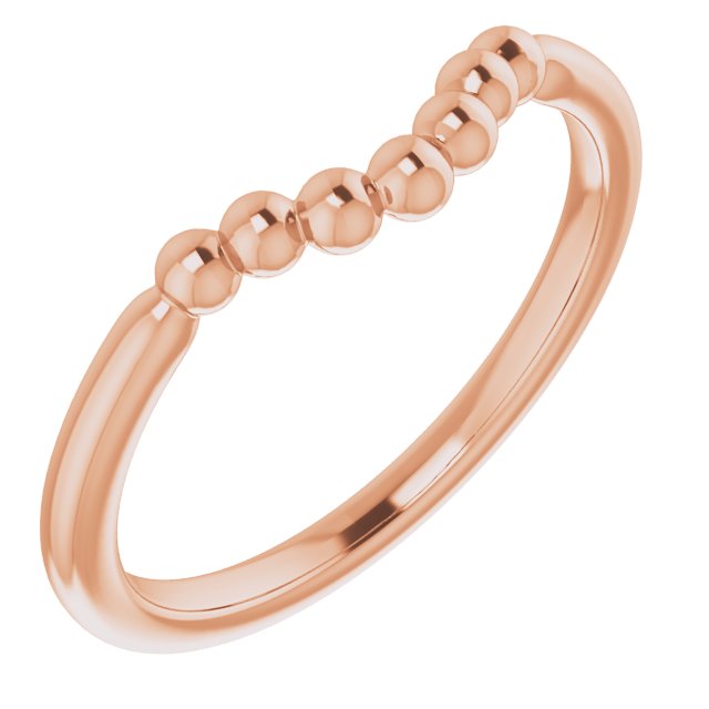 Stackable Beaded Contour Ring