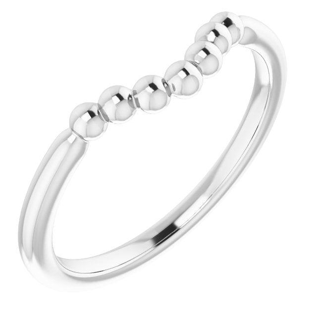 Stackable Beaded Contour Ring