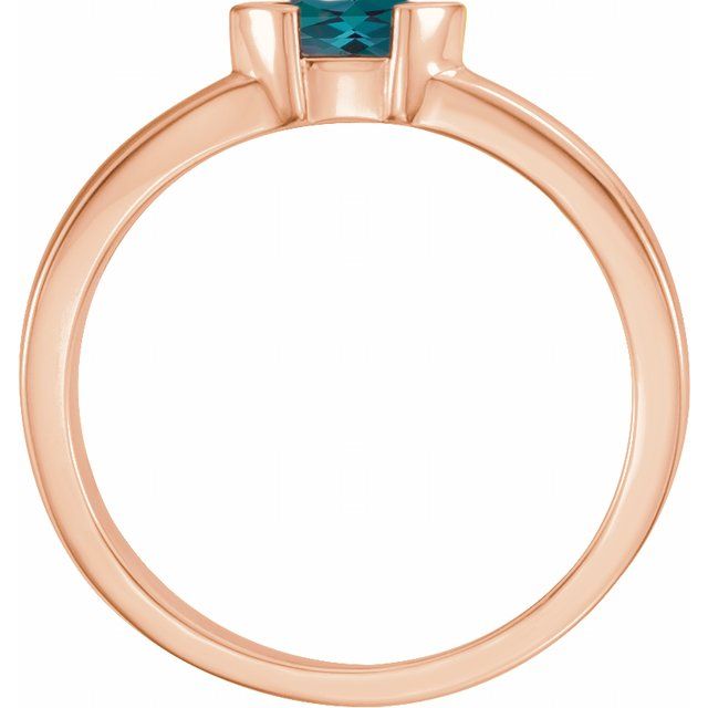 Marquise Lab-Grown Alexandrite Family Stackable Ring
