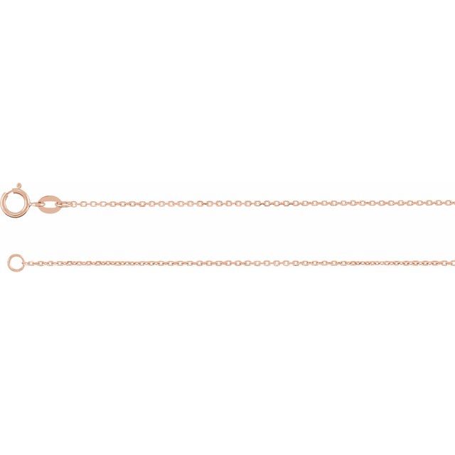 1mm Adjustable Diamond-Cut Cable Chain