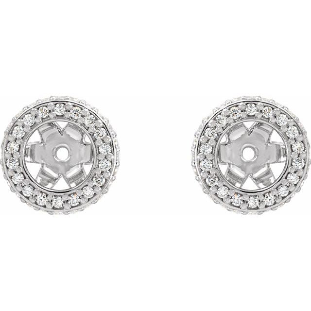 1/5 CTW Natural Diamond Earrings Jacket