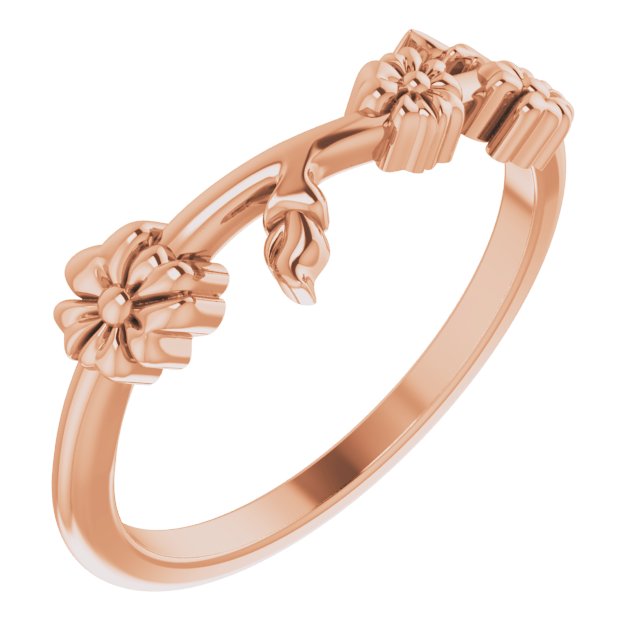 Floral Stackable Ring