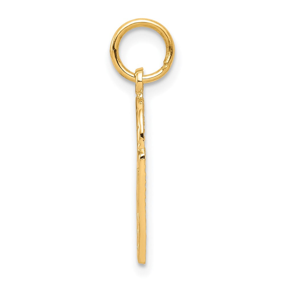 Basketball Charm in 10k Yellow Gold