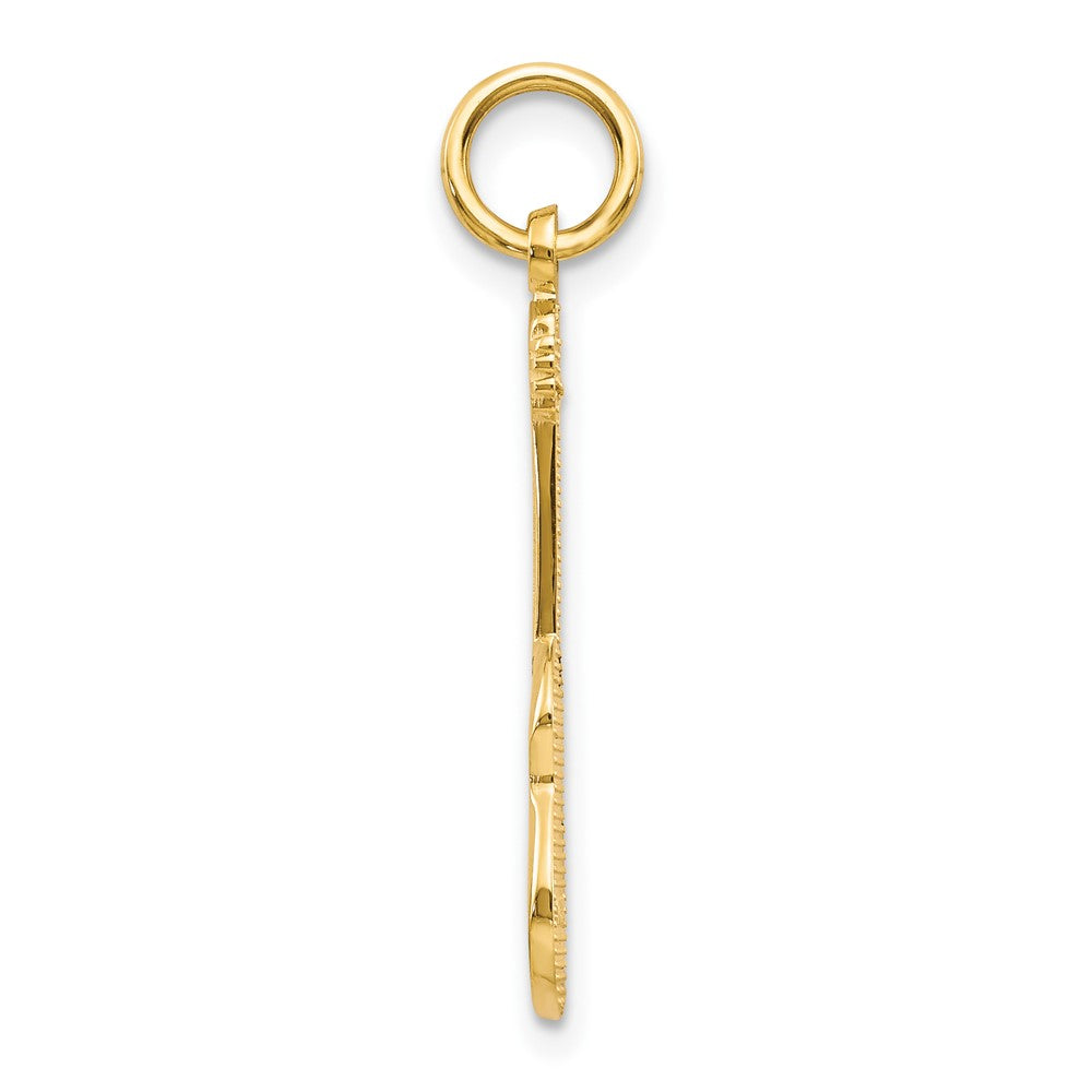 Guitar Charm in 10k Yellow Gold