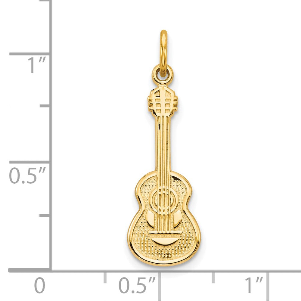 Guitar Charm in 10k Yellow Gold