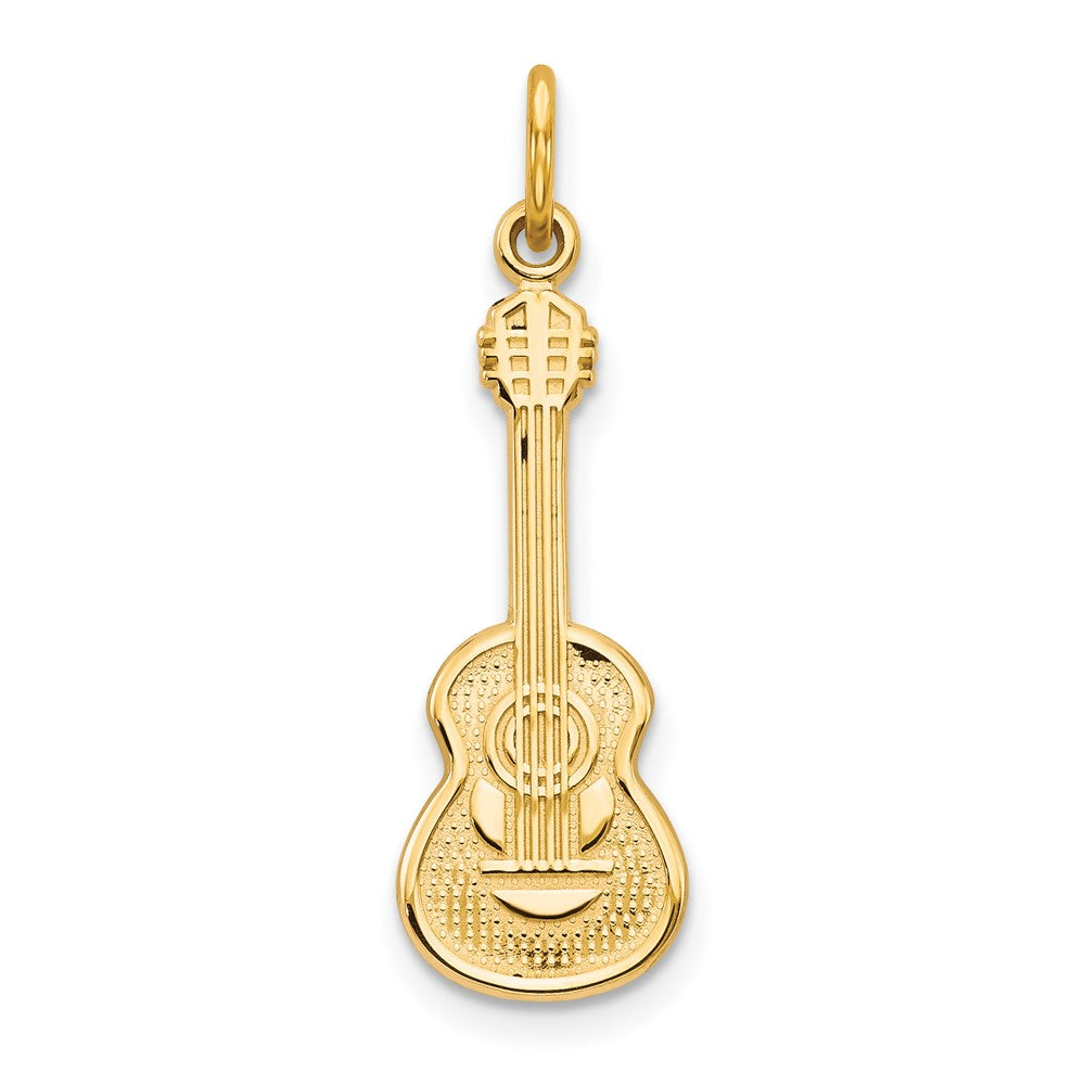 Guitar Charm in 10k Yellow Gold