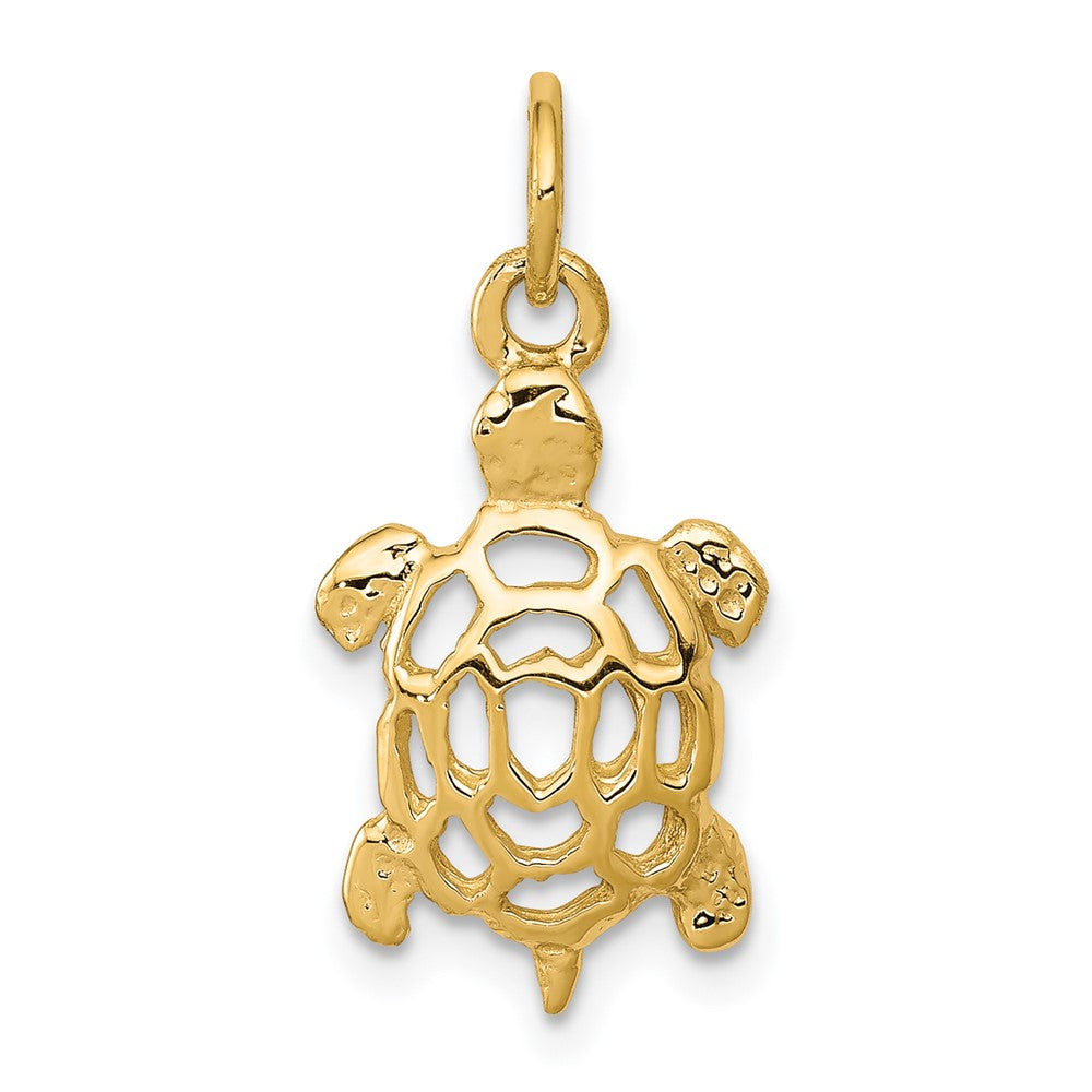 Turtle Charm in 10k Yellow Gold