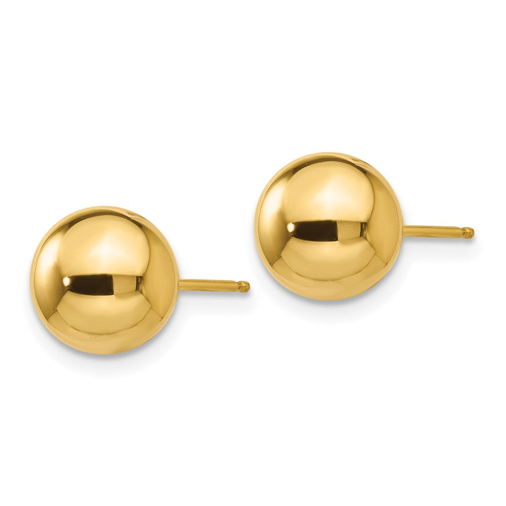 Polished 8mm Ball Post Earrings in 10k Yellow Gold