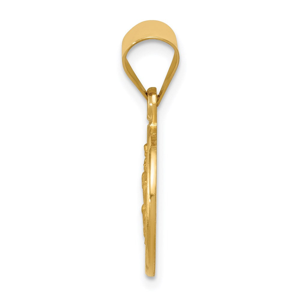 Saint Christopher Medal Pendant in 18k Yellow Gold
