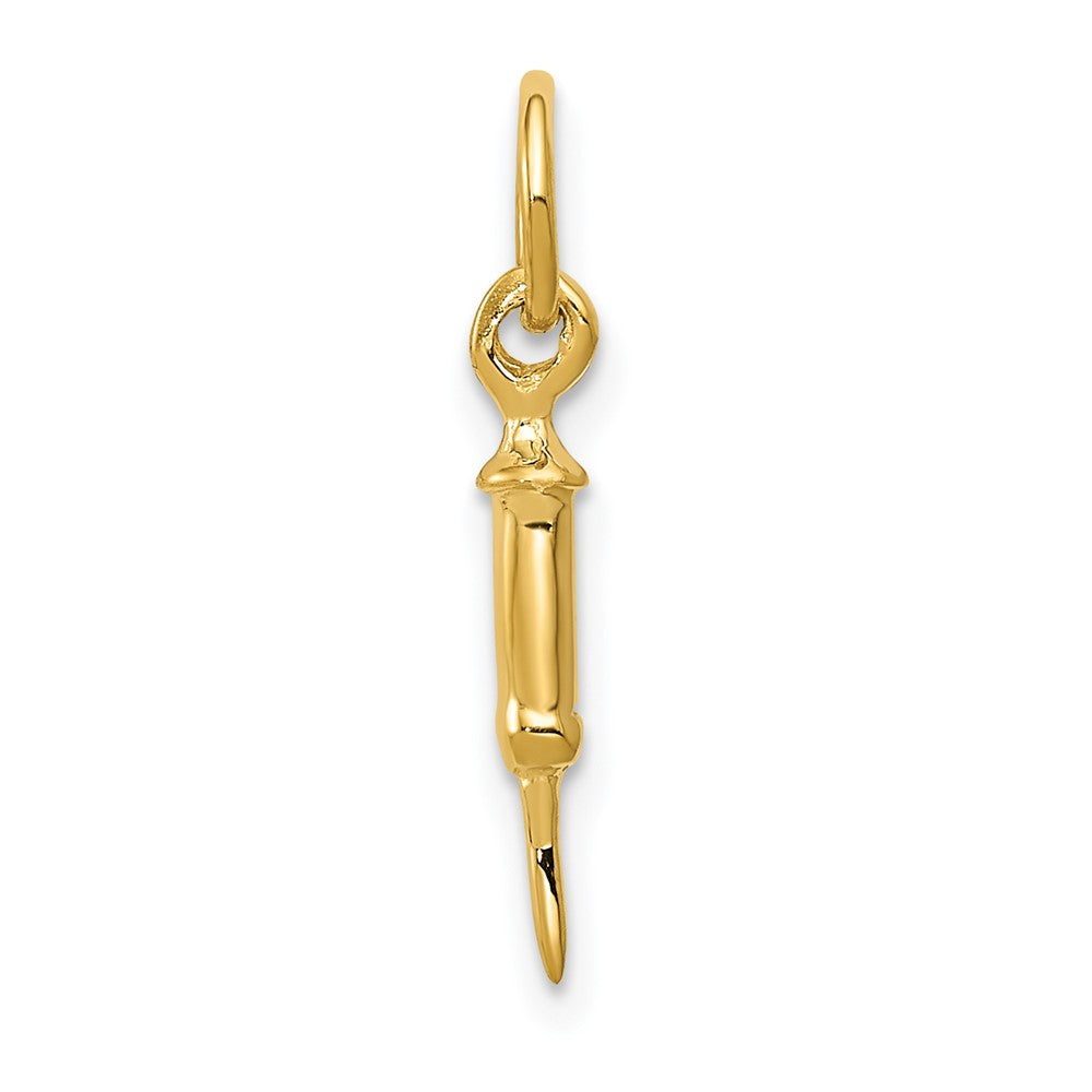 Doctors Syringe Charm in 14k Yellow Gold