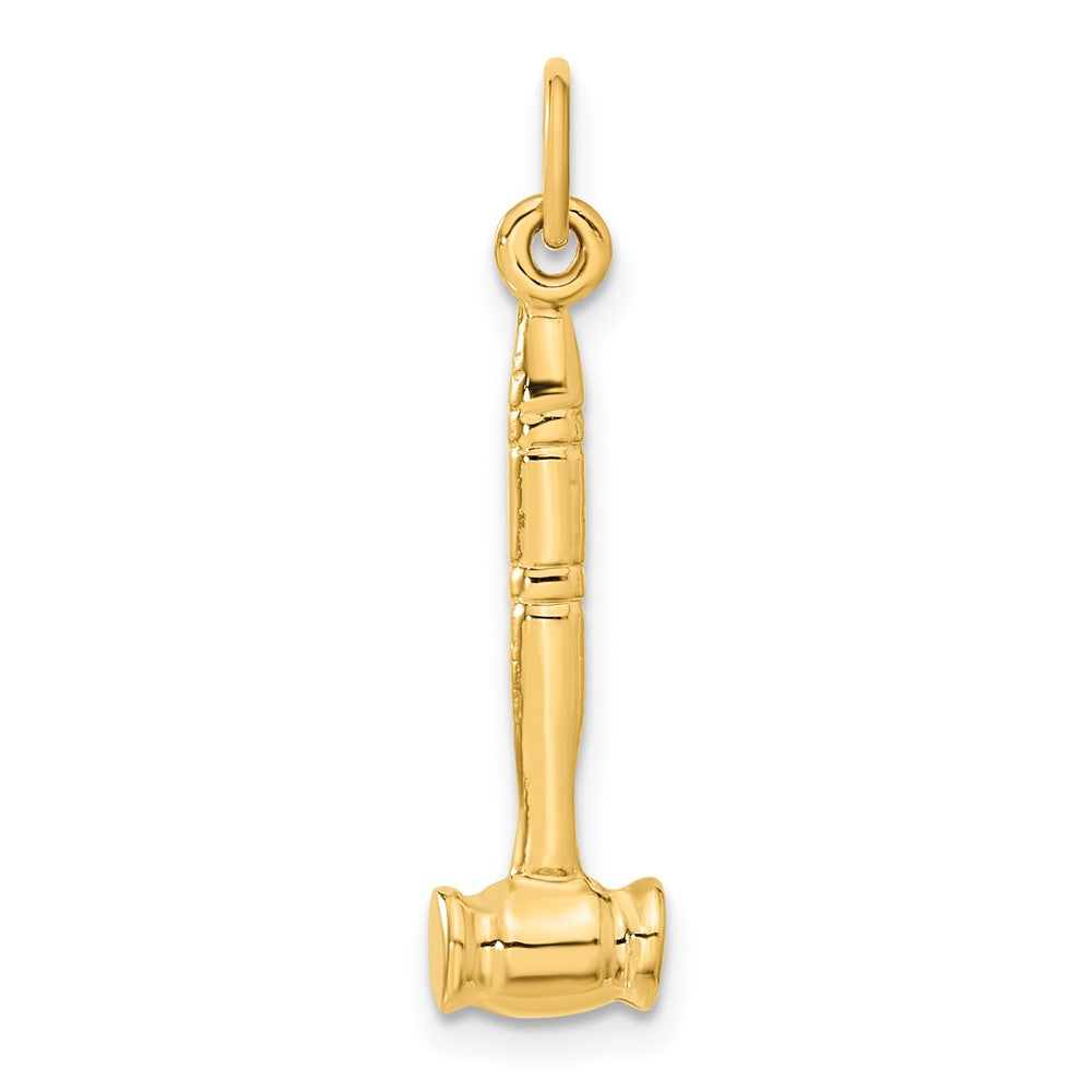 3-D Gavel Charm in 14k Yellow Gold