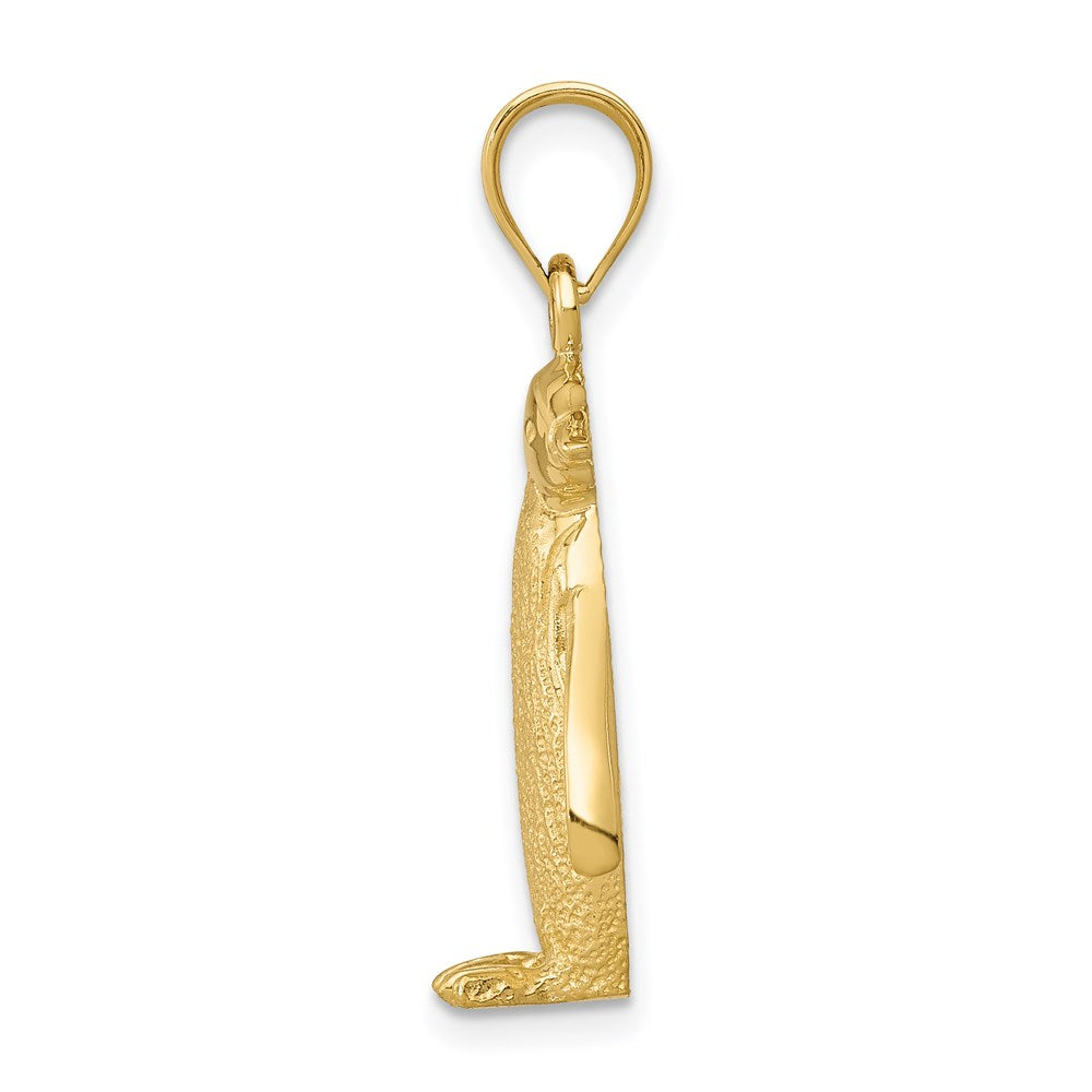 Penguin Charm in 14k Yellow Gold