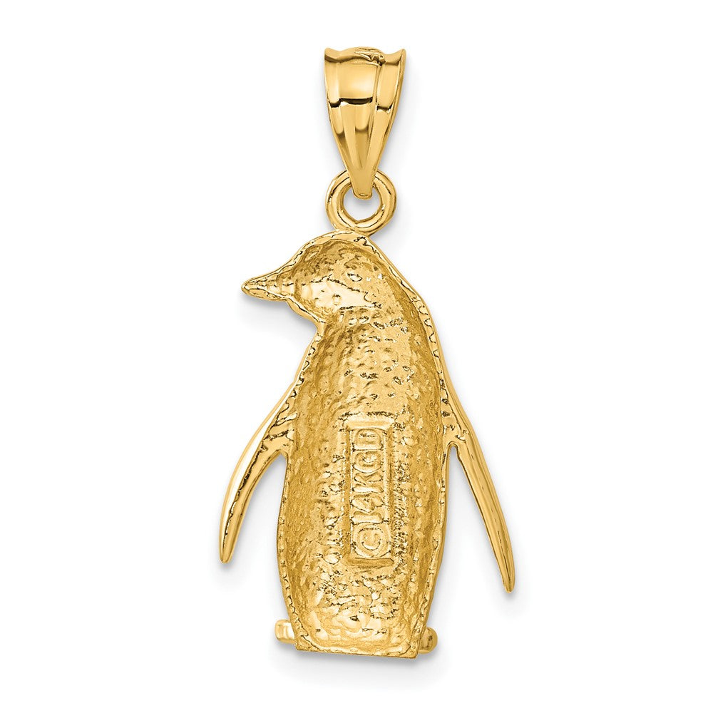 Penguin Charm in 14k Yellow Gold