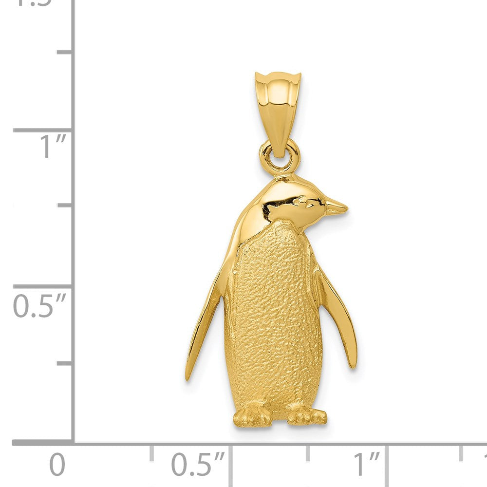 Penguin Charm in 14k Yellow Gold