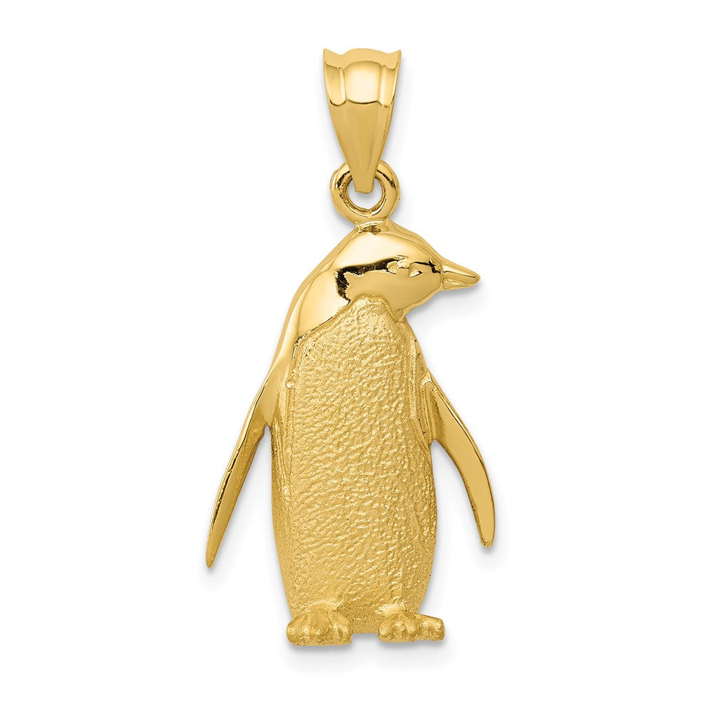 Penguin Charm in 14k Yellow Gold