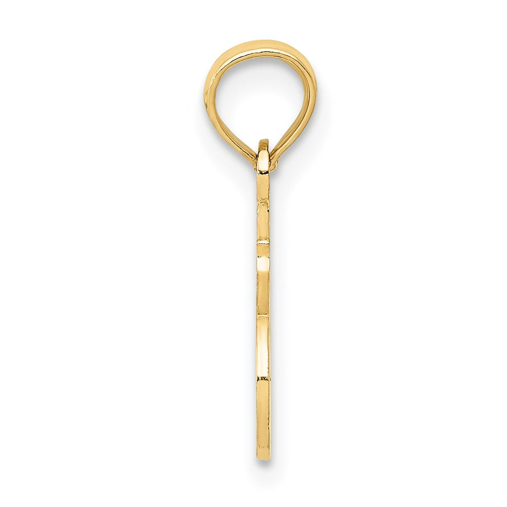 #1 SISTER Pendant in 14k Yellow Gold