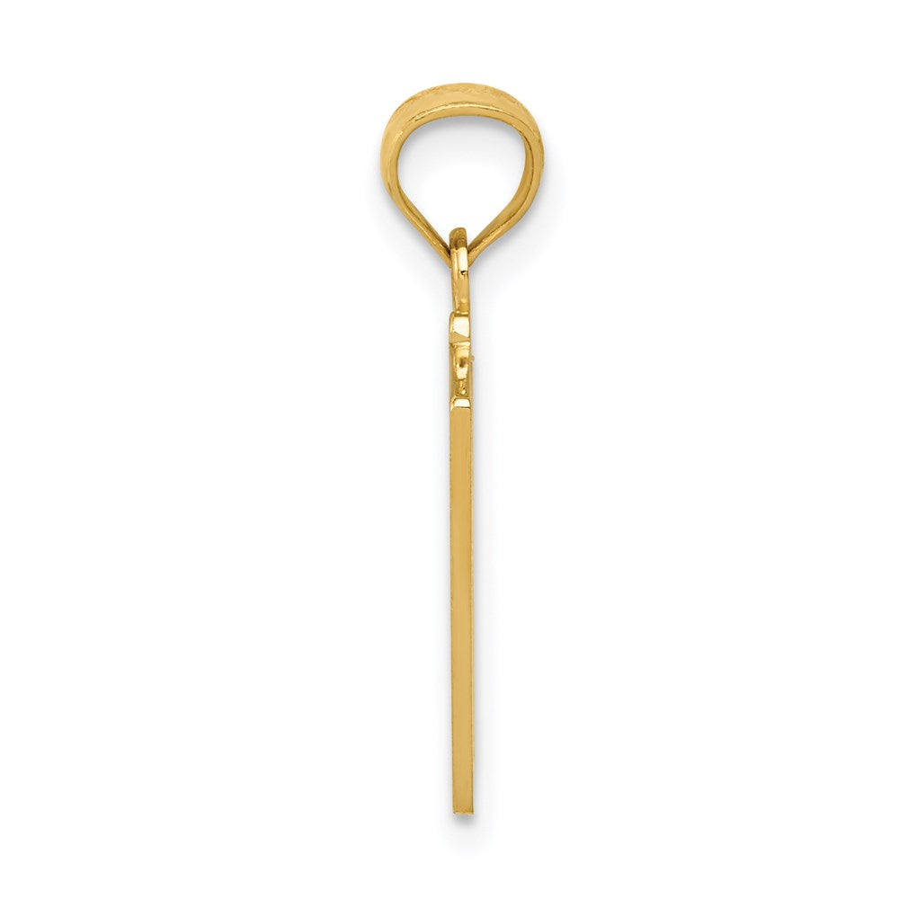 Ace of Hearts & Ace of Spades ALL IN! Cards Pendant in 14k Yellow Gold