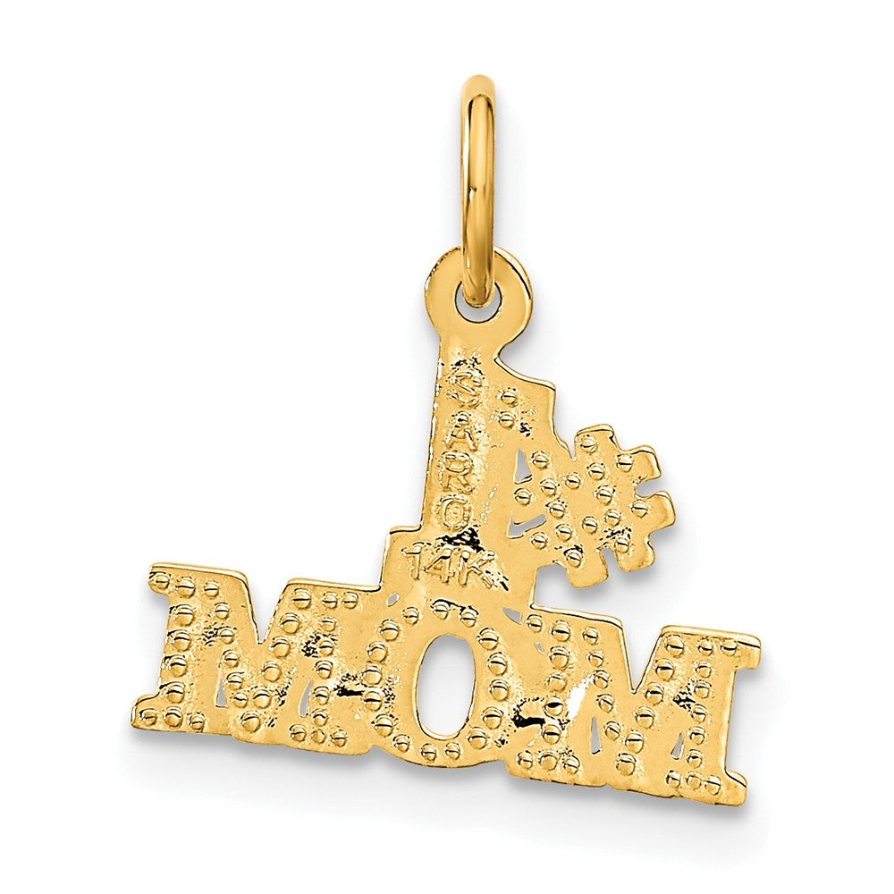 #1 MOM Charm in 14k Yellow Gold