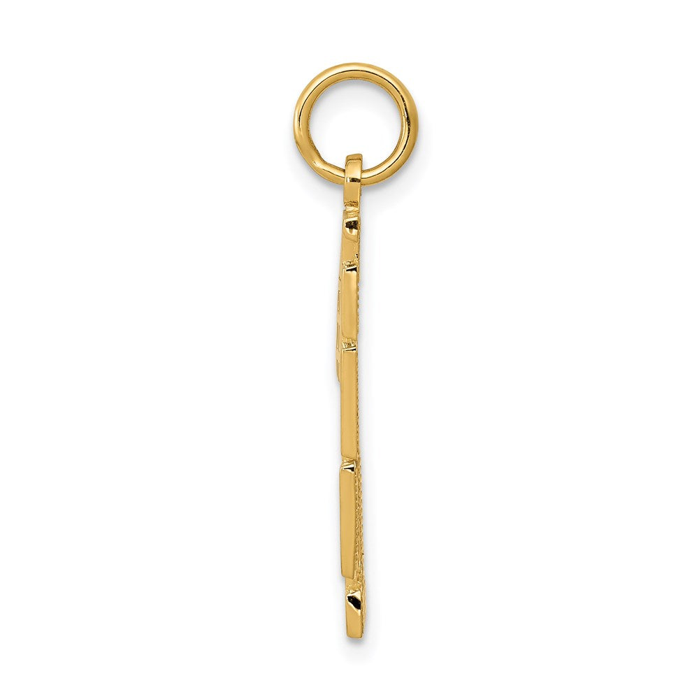 #1 SON Charm in 14k Yellow Gold