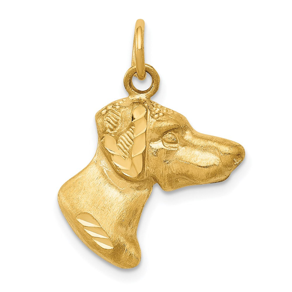 Dog Charm in 14k Yellow Gold