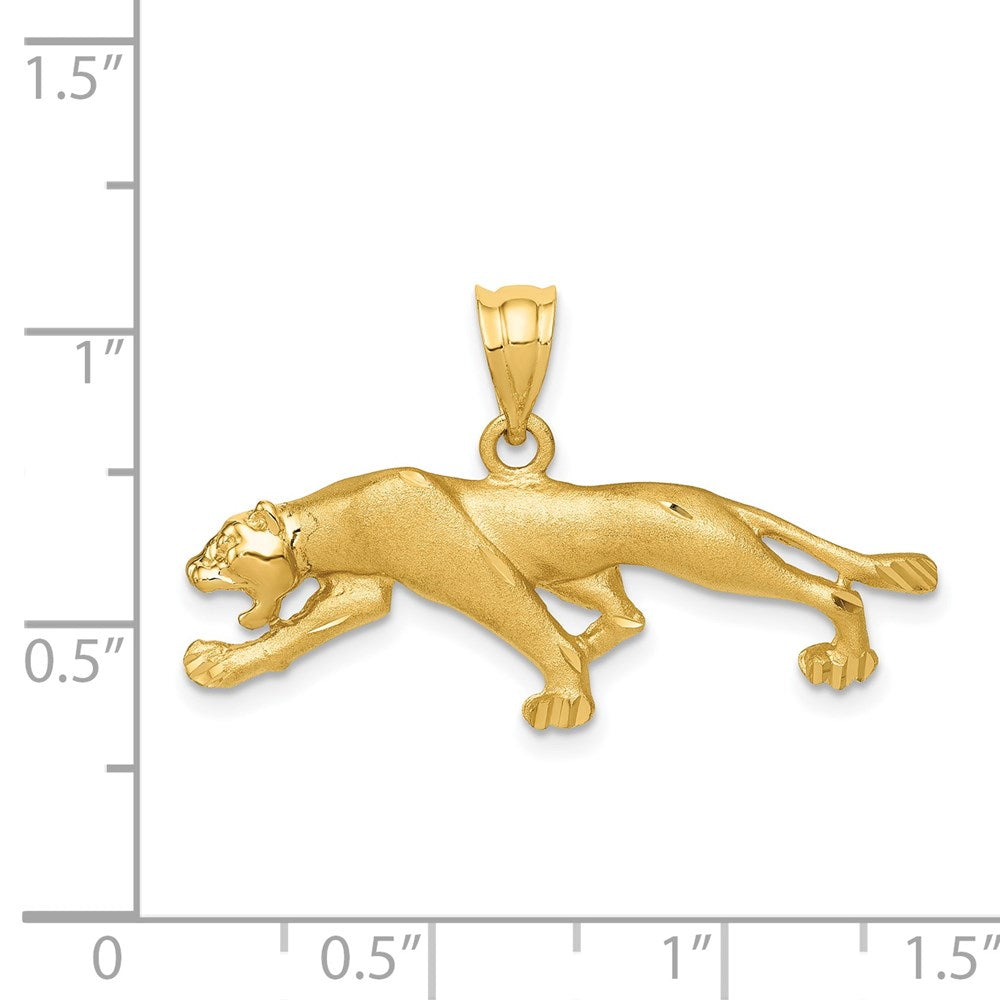 Panther Pendant in 14k Yellow Gold