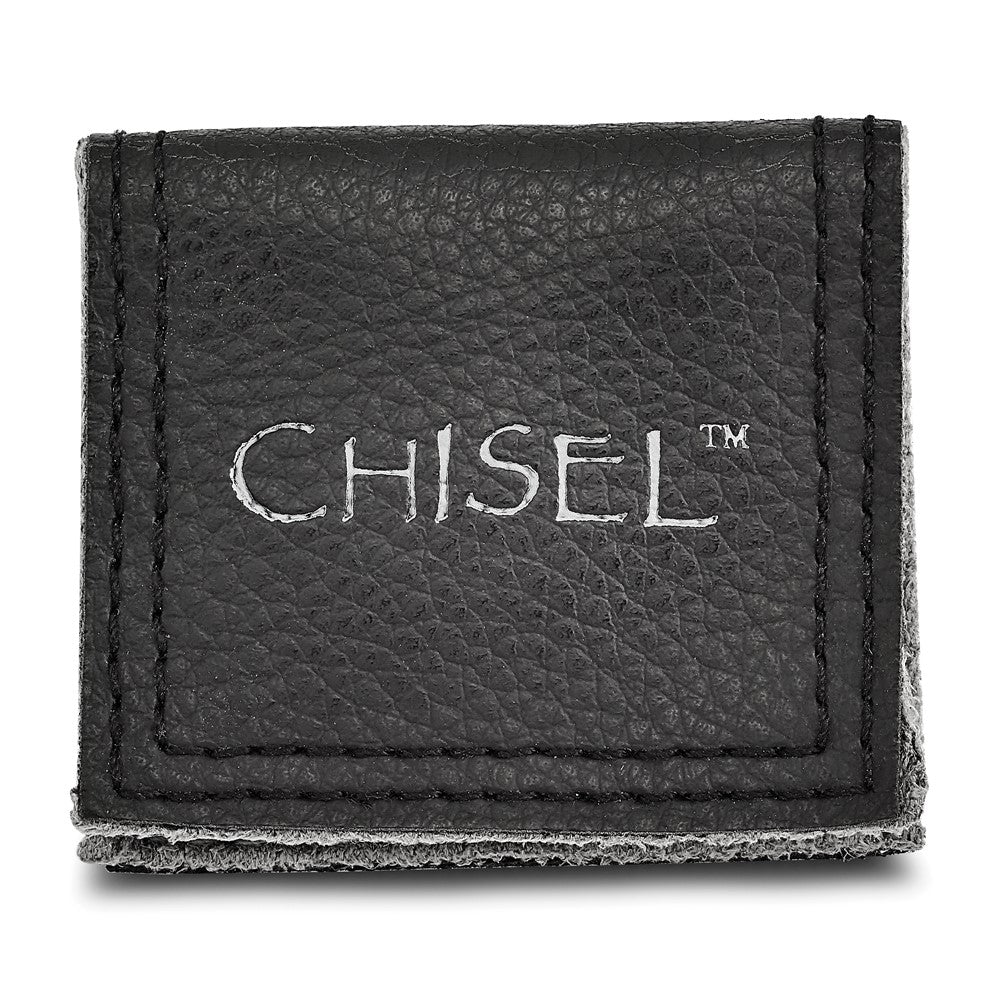 Antiqued Polished & Textured Cross Signet Ring in Stainless Steel