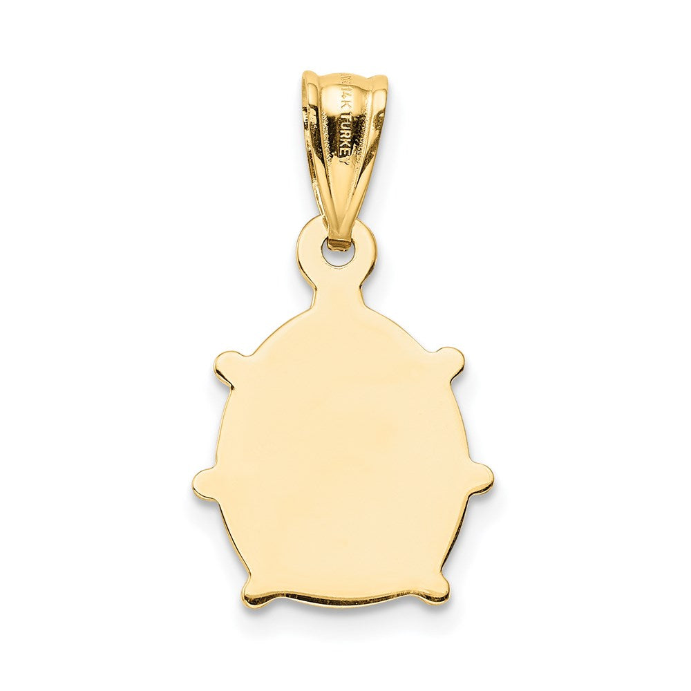 Enameled Ladybug Charm in 14k Yellow Gold
