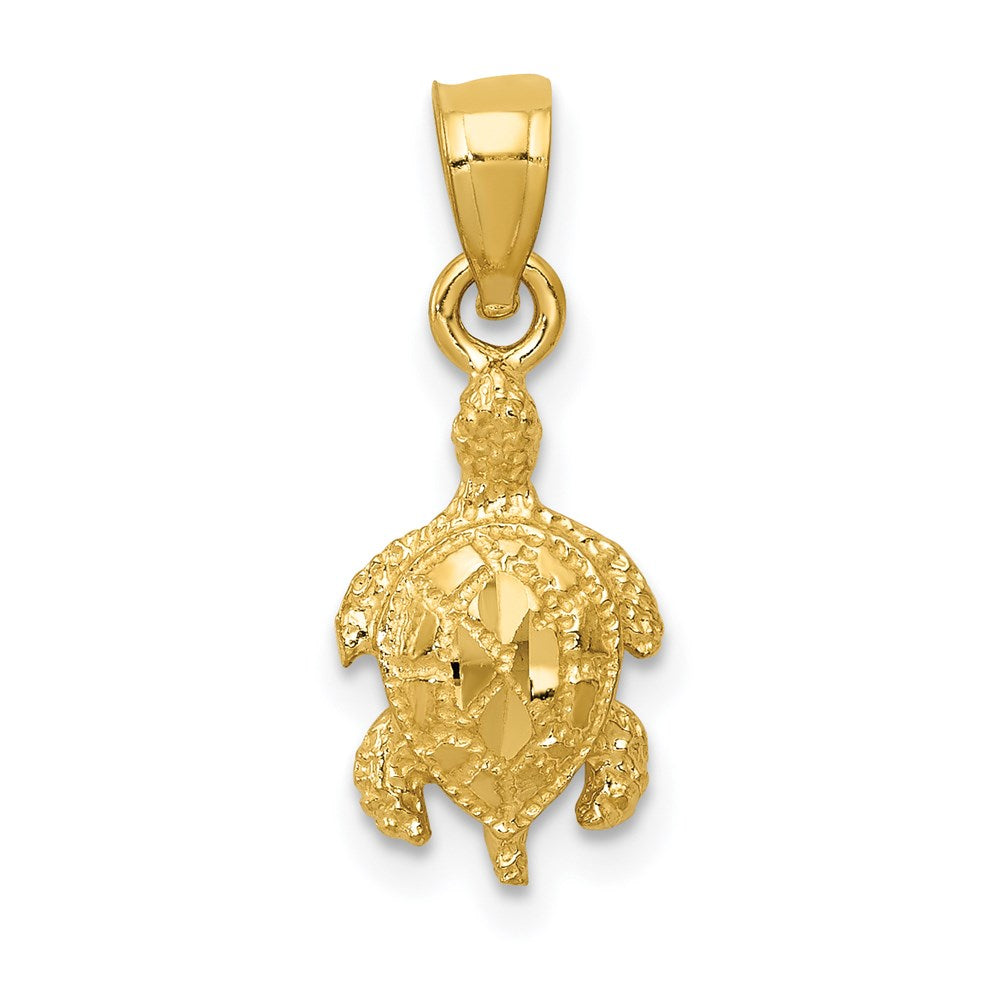 Turtle Pendant in 14k Yellow Gold