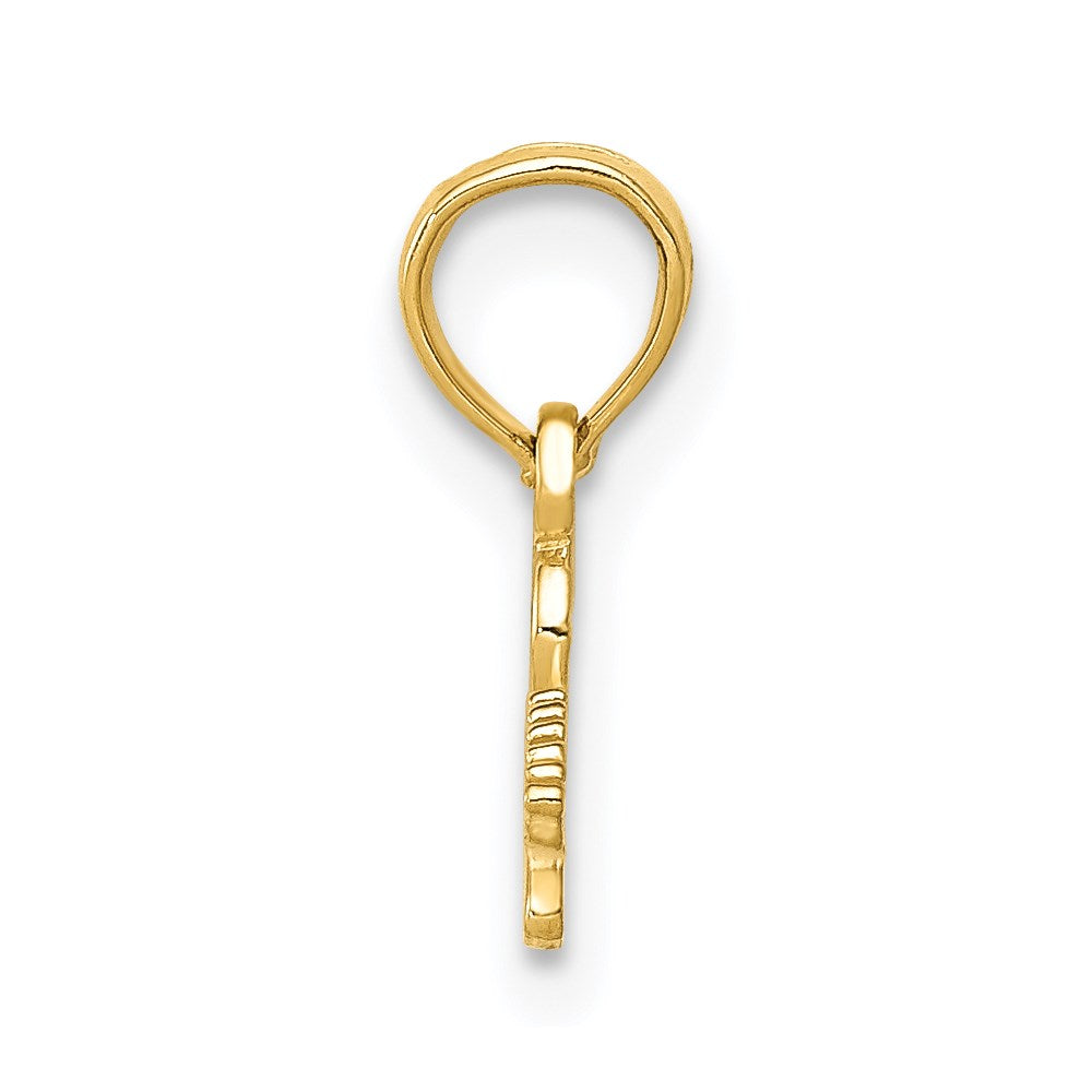 Electric Guitar Pendant in 14k Yellow Gold