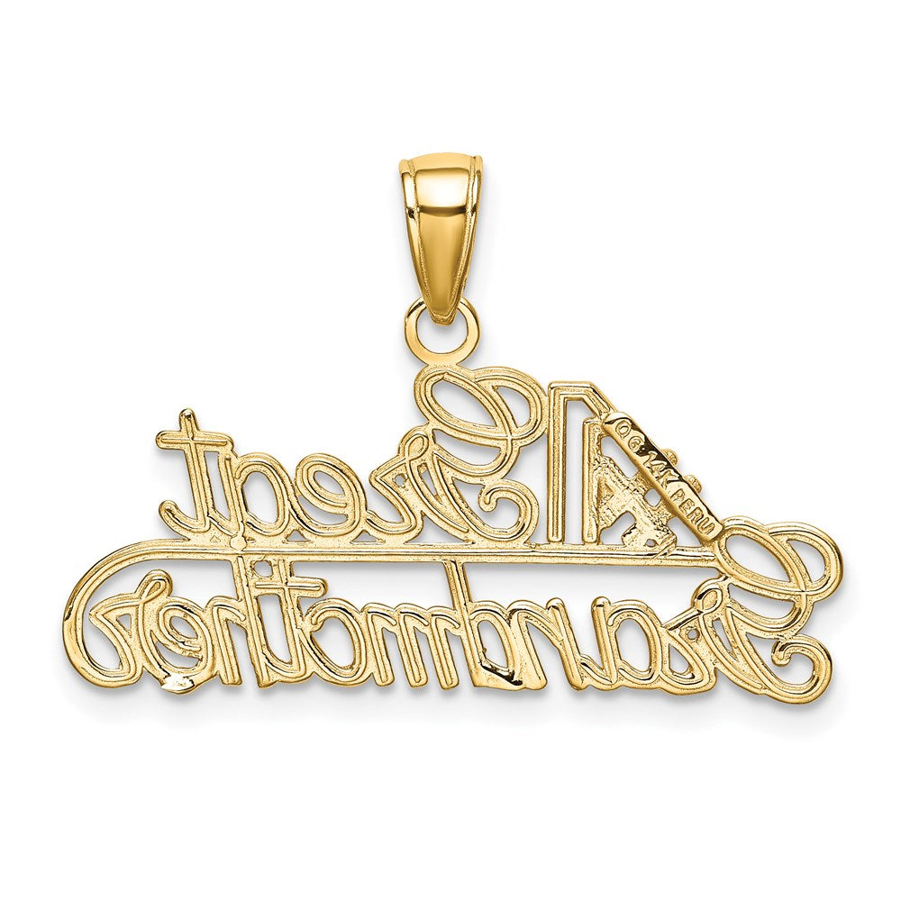 #1 GREAT GRANDMOTHER Charm in 14k Yellow Gold