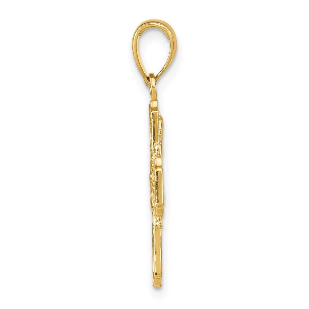 4-Way Medal Pendant in 14k Yellow Gold