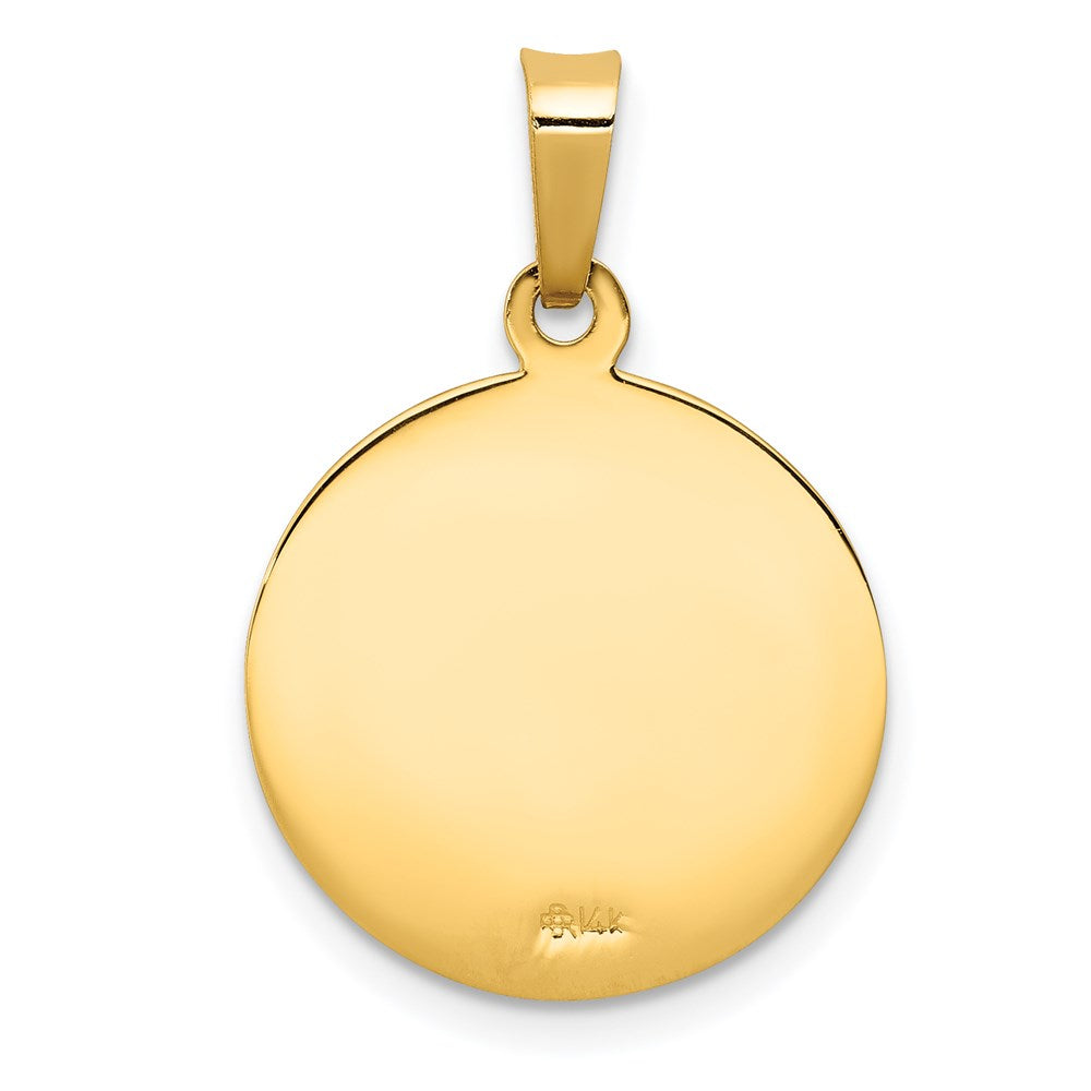 Saint Anthony Medal Charm in 14k Yellow Gold
