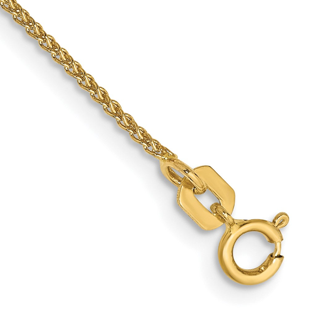 8-inch 1.05mm Spiga with Spring Ring Clasp Bracelet in 14k Yellow Gold