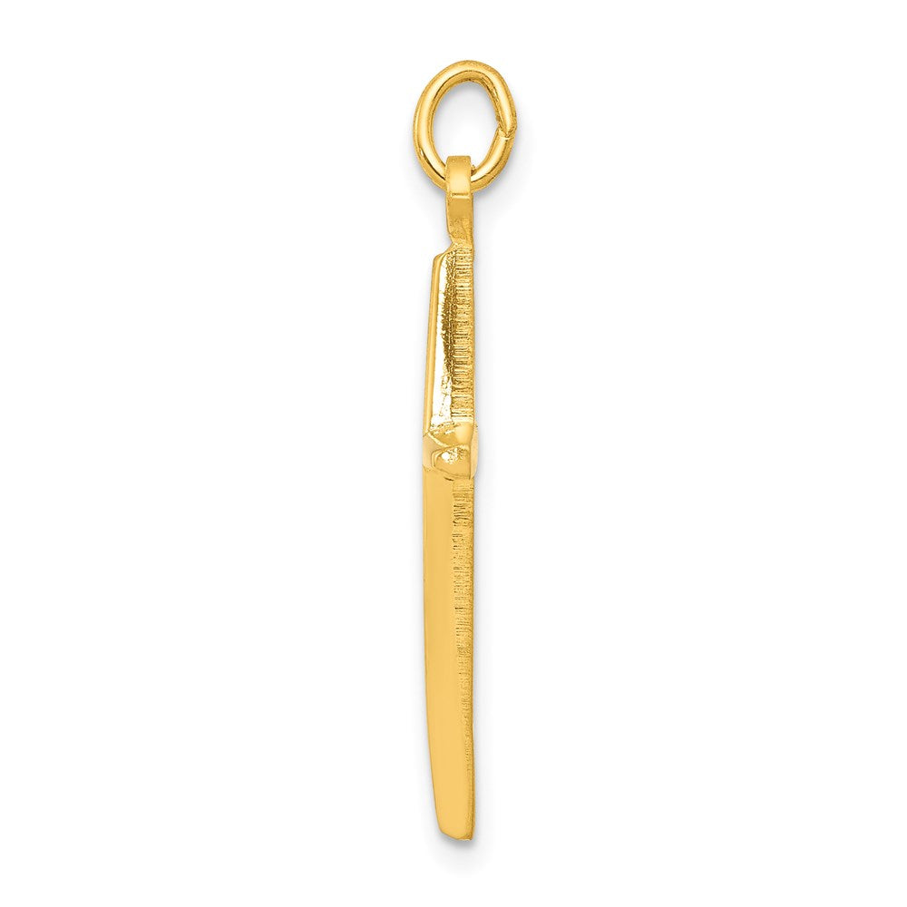 & 24k Gold -Plated Passion Cross Charm in Sterling Silver