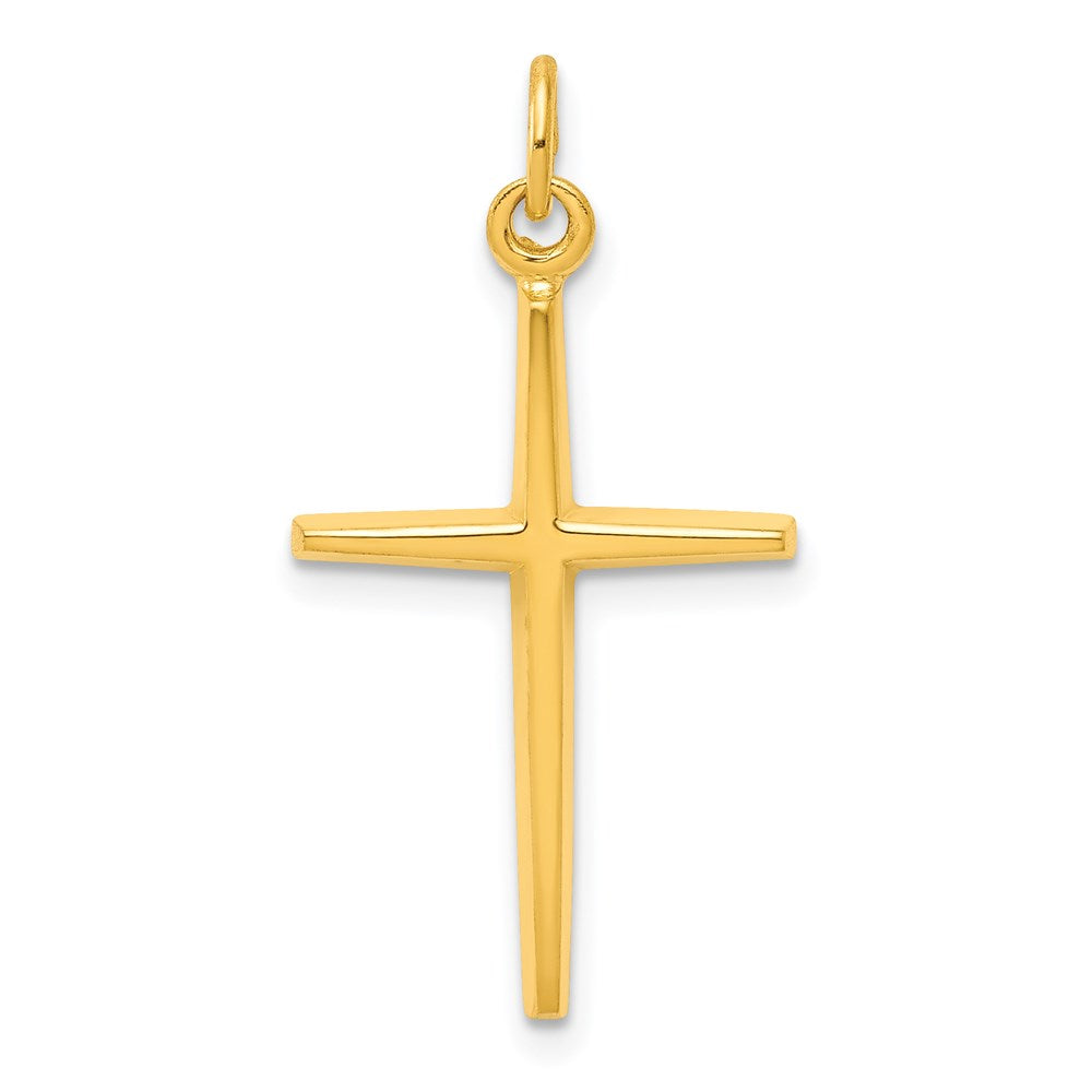 & 24k Gold -Plated Passion Cross Charm in Sterling Silver