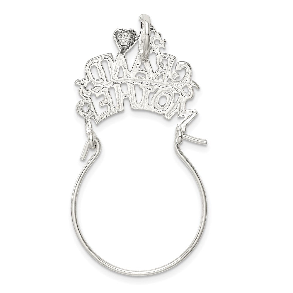 #1 Grandmother Charm Holder in Sterling Silver