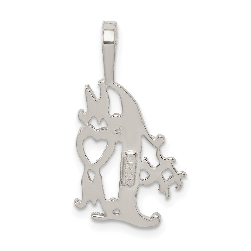 #1 Mom Charm in Sterling Silver