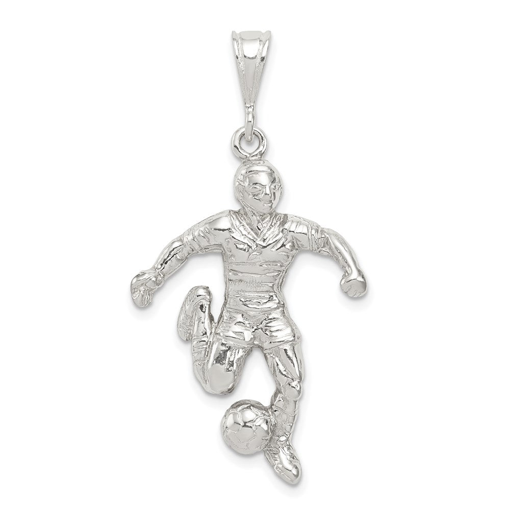 Soccer Player Charm in Sterling Silver