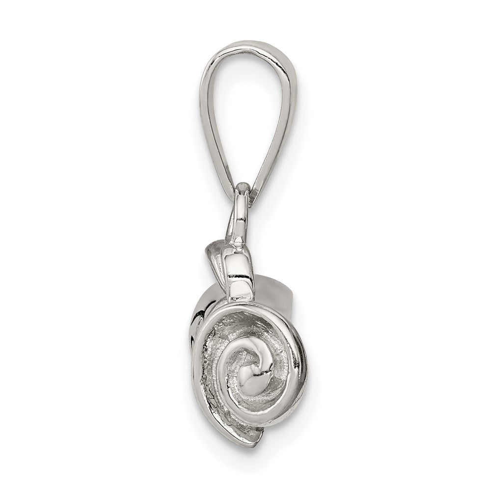 Rhodium-plated Rolled-Up Diploma Charm in Sterling Silver