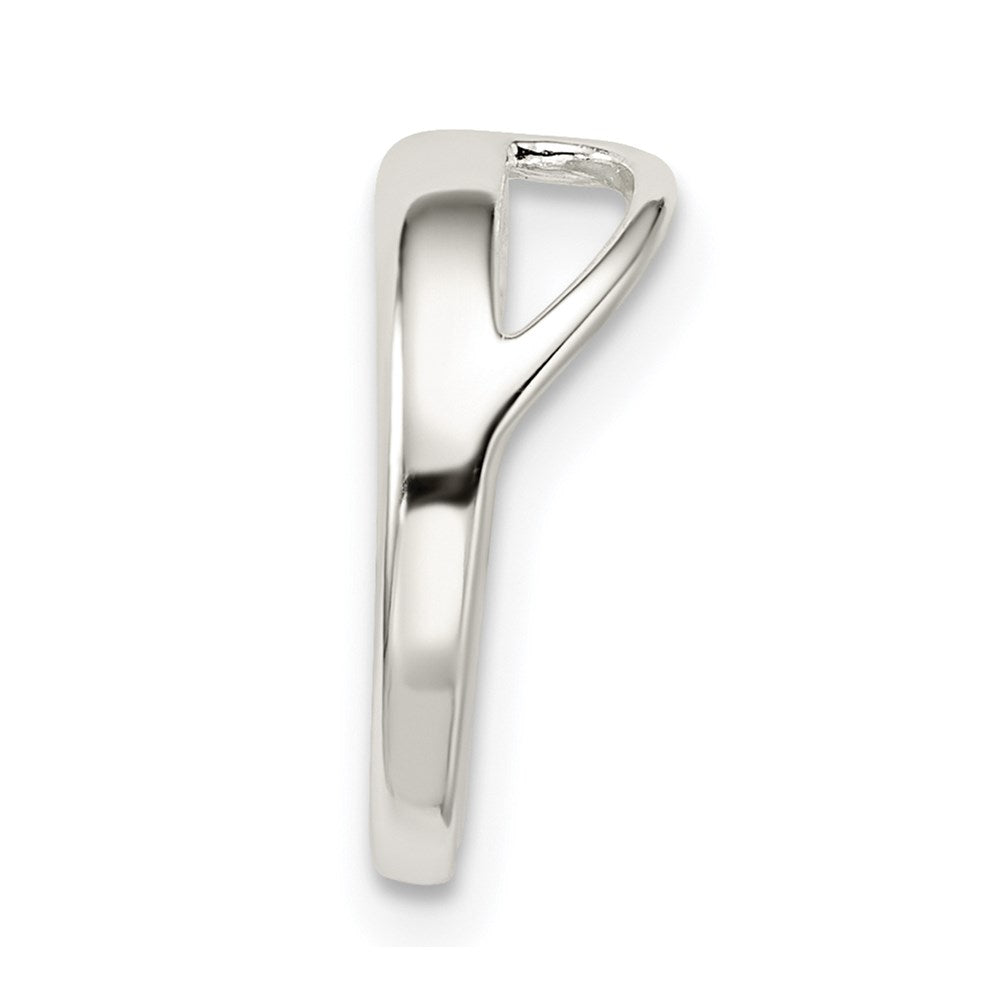 CZ Slide Pendant in Sterling Silver