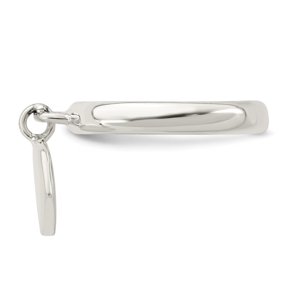 Dangle Heart Ring in Sterling Silver