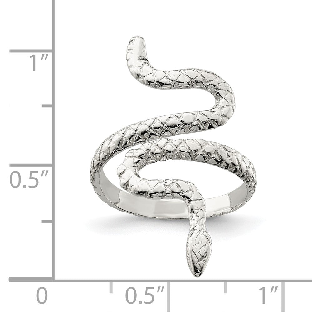 Snake Ring in Sterling Silver